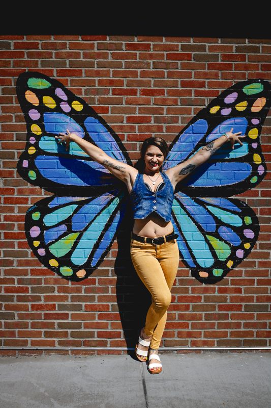 Butterfly wall. Photograph by Isaiah Sanchez.