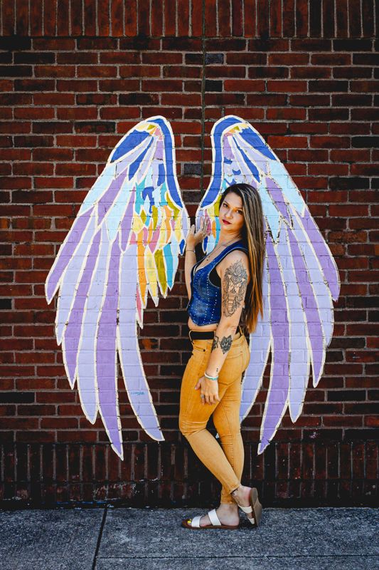 Wings on the wall. Photograph by Isaiah Sanchez.
