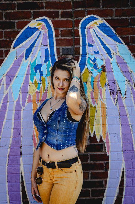 Spread wings. Photograph by Isaiah Sanchez.