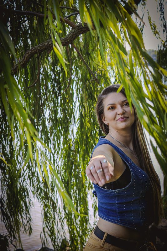 Under the willow. Photograph by Isaiah Sanchez.