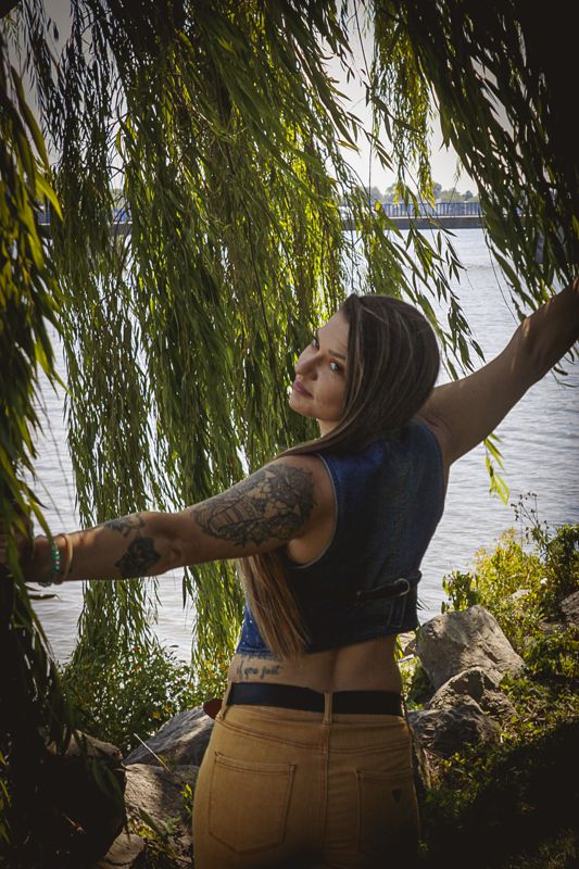 Willow, arms open. Photograph by Isaiah Sanchez.