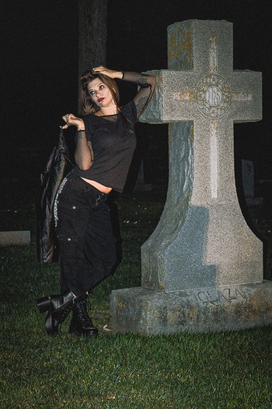 Standing at the cross — from Graveyard Shift. Photograph by Isaiah Sanchez.