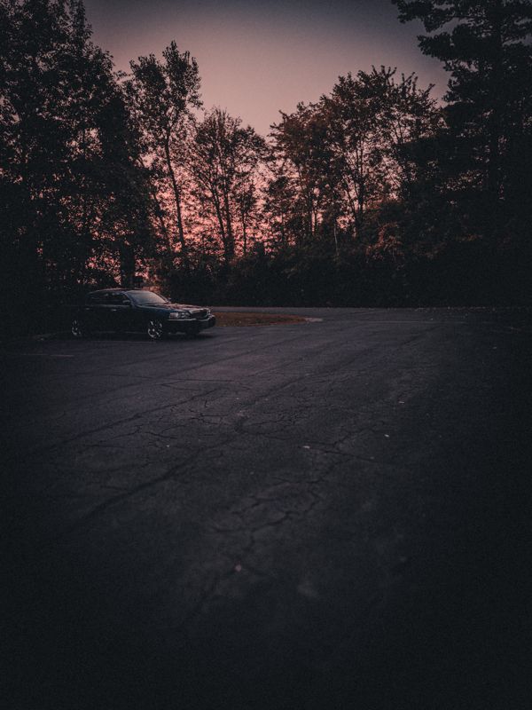 Parked at dusk. Photograph by Isaiah Sanchez.