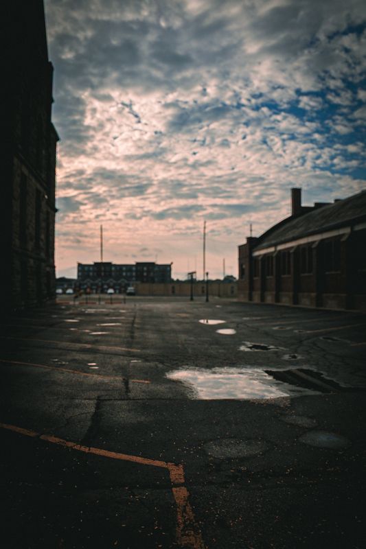 Downtown after rain. Photograph by Isaiah Sanchez.