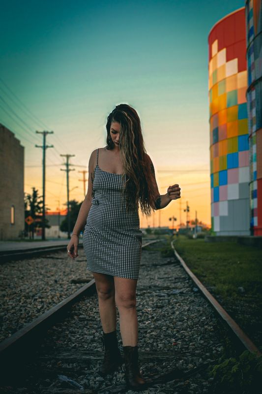 On the rails by the silos — from Michigan. Photograph by Isaiah Sanchez.