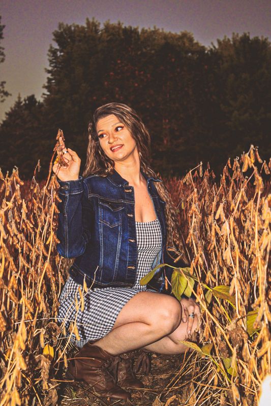 Seated among the soy — from Michigan. Photograph by Isaiah Sanchez.