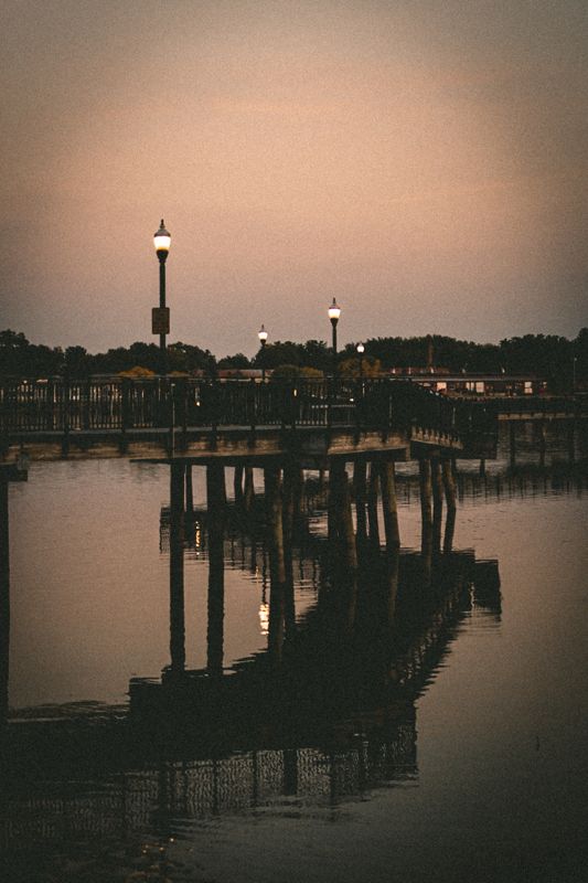 Moonlit waterfront. Photograph by Isaiah Sanchez.