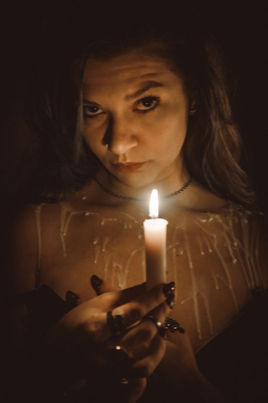 Three candles — from By Candlelight. Photograph by Isaiah Sanchez.