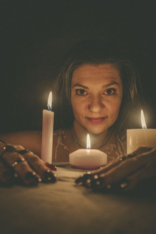 The flame, centered — from By Candlelight. Photograph by Isaiah Sanchez.